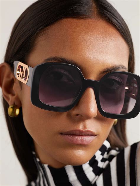 fendi oversized square sunglasses